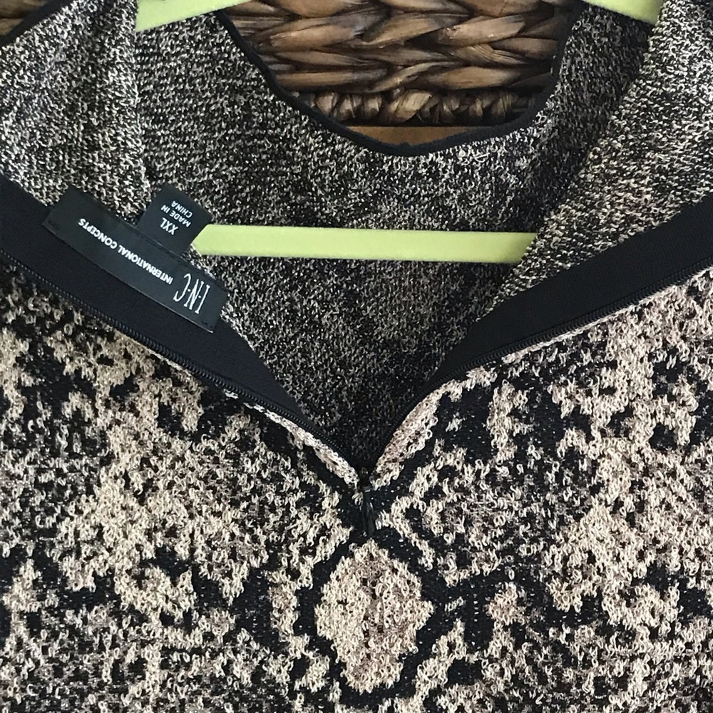 INC Sweater Snakeskin Size XXL - Picture 10 of 16